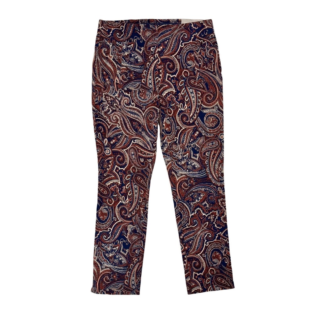NWT Chico's So Slimming Juliet Ankle Pants 0 Size 4 Bohemian Paisley Packable